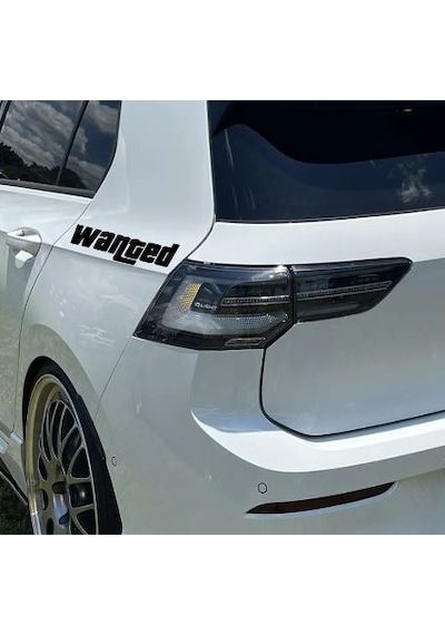 Wanted Sticker - Araba Oto Motosiklet Cam Sticker - 00103 20x6 Cm