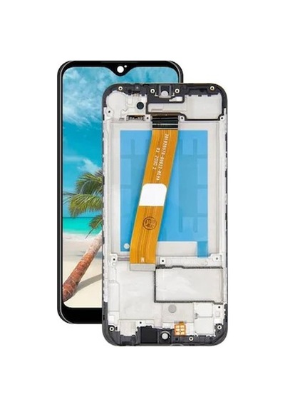 Samsung A01 Ekran Dokunmatik Çıtalı Srv Siyah
