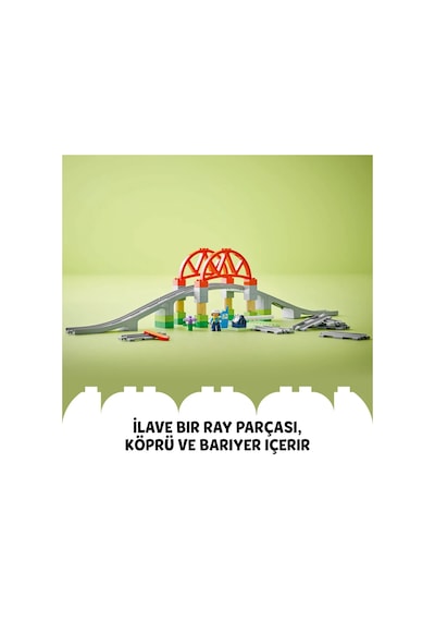 LEGO® DUPLO® Kasabası Tren Köprüsü ve Rayları Ek Macera Seti 10426 - 2 Yaş ve Üzeri Çocuklar İçin Eğitici Oyuncak Yapım Seti (42 Parça)