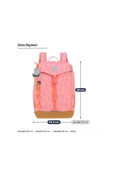 Lassig Adventure Sırt Çantası Pink Pembe