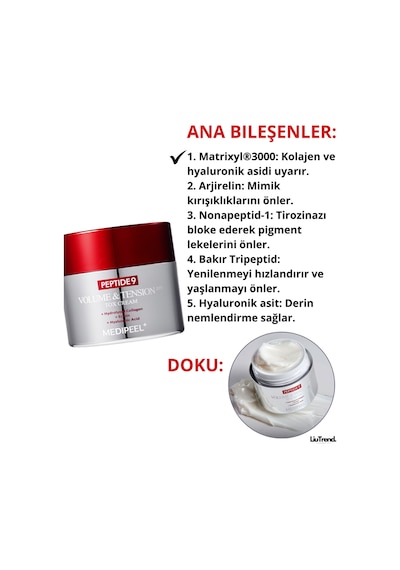Medipeel Peptide 9 Volume & Tension Tox Cream Pro 50 Ml Kırışıklıklar Için Peptid Krem M0068