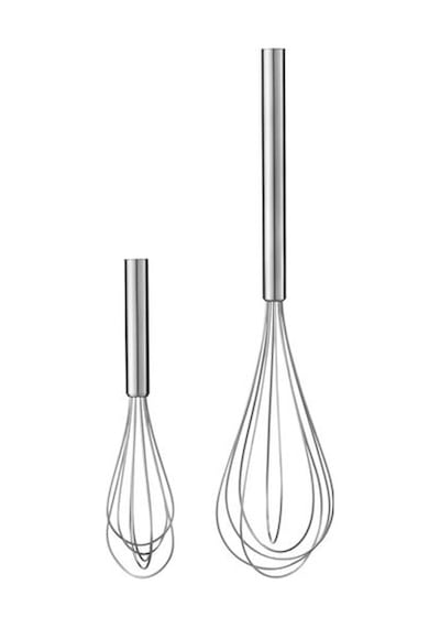 2 Parça Çelik Çırpıcı Ikea 2 Li Metal Tel Çırpıcı Mutfak Ürünleri Gri