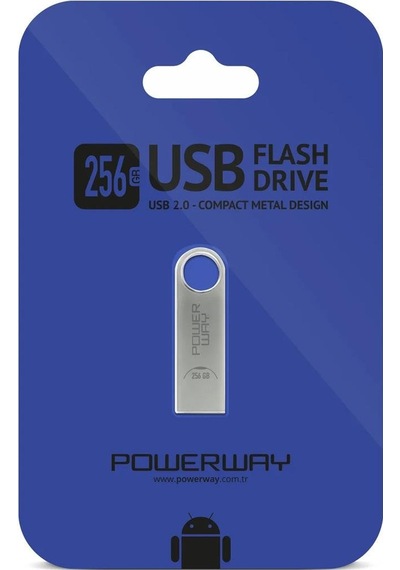 Powerway 256gb Metal Flash Bellek 2.0 Usb Bellek