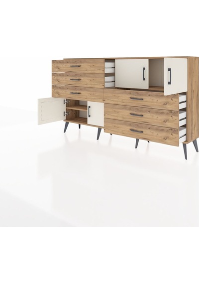Arges Konsol 2 Raflı 6 Çekmeceli 4 Kapaklı 176x30x99 Çam-aytaşı/çam Aytası/atlas Çam - Atlas Çam Arges Konsol 2 Raflı 6 Çekmeceli 4 Kapaklı 176x30x99 Çam-aytaşı/çam Aytası/atlas Çam - Atlas Çam