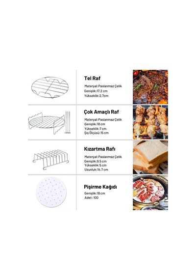 Yui,xiaomi,philips Uyumlu 4.5 Lt Fritöz 12'li Yedek Parça Seti
