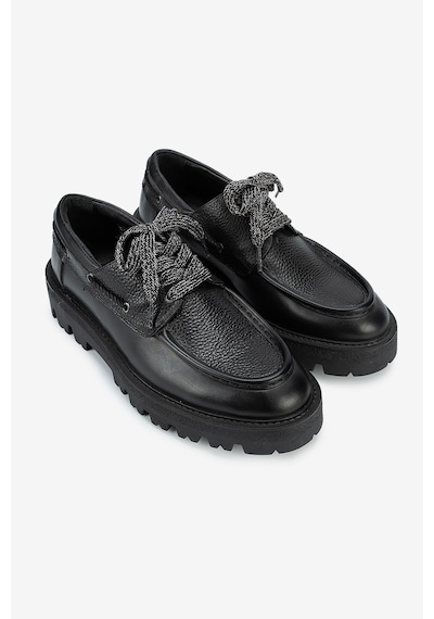 Lofer Erkek Deri Kalın Tabanlı Püsküllü Klasik Loafer Siyah