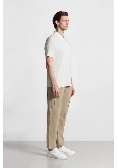 DeFacto Wide Leg Bol Rahat Kesim Kargo Cepli Geniş Paça Gabardin Pantolon E5810AX25SPBG540