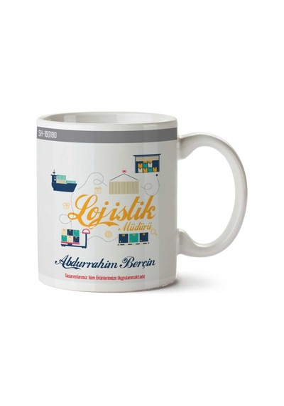 Kişiye Özel Lojistik Müdürü Kupa Bardak Çok Renkli
