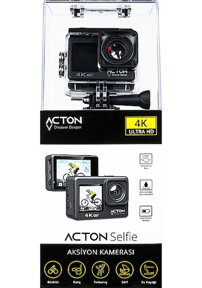 Acton Life Full Hd Wifi Aksyion Kamera Siyah