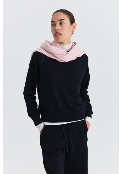 Antioch Bisiklet Yaka Sweatshirt Ve Geniş Paça Pantolon Takım Lacivert