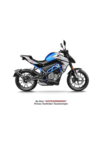 Cfmoto 250nk Orta Tattoo Desen Dövme Sticker Set Sağ Ve Sol Yeni Kasa Uyumlu Hologram