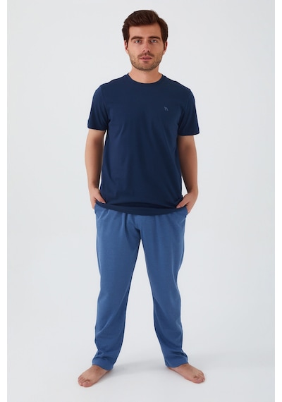 Arnetta 2539 Kısa Kol Erkek Pijama Takım Lacivert