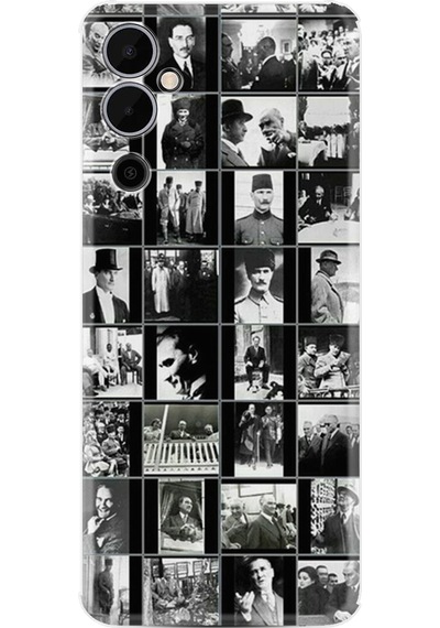 Tecno Pova Neo 2 Kılıf Resimli Desenli Baskılı Silikon Atatürk Kolaj 1330
