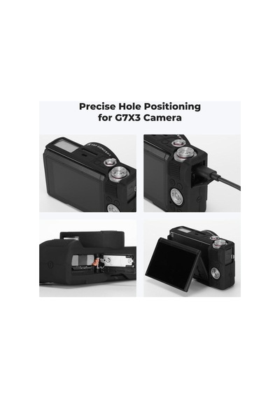 K&f Concept Canon G7x Mark Iıı Black Siyah Slikon Kılıf