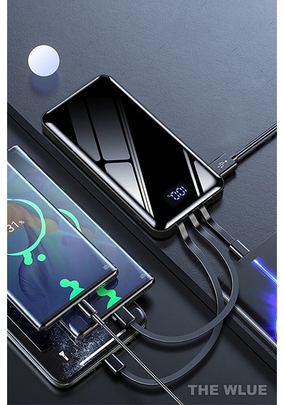 10000 Mah 3in1 2.1a Powerbank Digital Göstergeli Lightning - Type Diğer