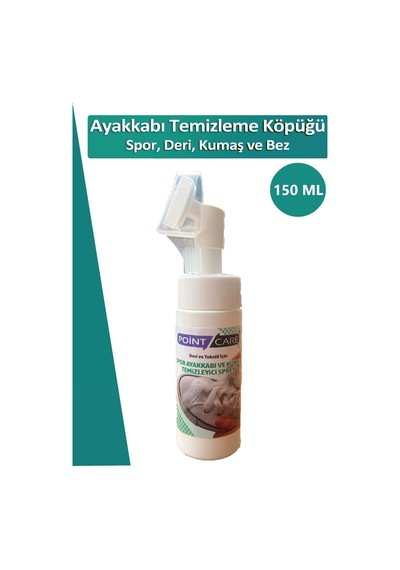 Point Care Spor Ayakkabı Deri ve Kumaş Temizleme Köpüğü 150 ML
