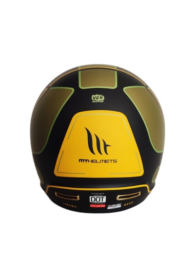MT Jarama Baux B6 Şeffaf Vizörlü Kask Mat Yeşil