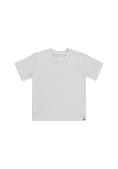 Civil Boys Basic Surf Etiketli 6-9 Yaş Tişört - Kırık Beyaz