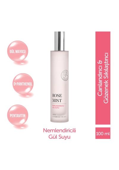 Mfm Rose Mist Nemlendiricili Gül Suyu 100 ML