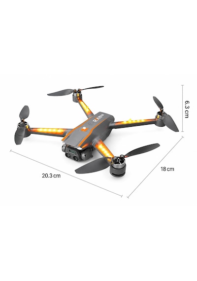 R22 Ultra Drone Katlanabilir Dron 1080p Hd Kamera Fırçasız Motor Renkli Led Işıklı Soğutucu Aydınlatma Optik Akış Koruma Titreşim Önleme Çift Elektirkli Kamera