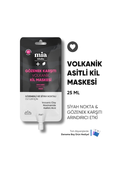 Mia Klinika Gözenek Karşıtı Volkanik Kil Maskesi 25 G