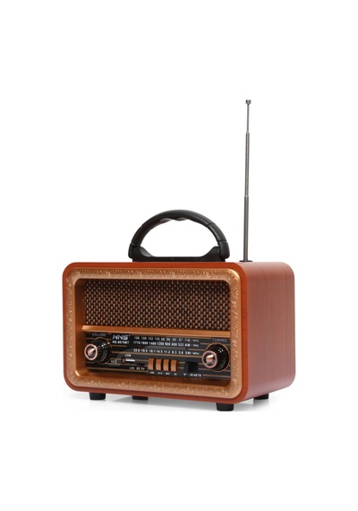 Nns Ns-8070Bt Ahşap Nostaljik Radyo Bluetooth Hoparlör Usb