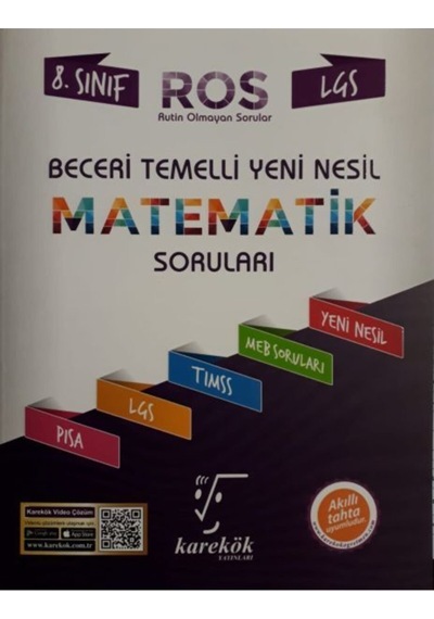 Karekök Lgs 8. Sınıf Ros Beceri Temelli Yeni Nesil Matematik