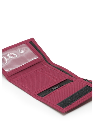 İmaks Cırtlı Fermuarlı Kumaş Spor Unisex Kartlık Cüzdan Bordo A150 Bordo