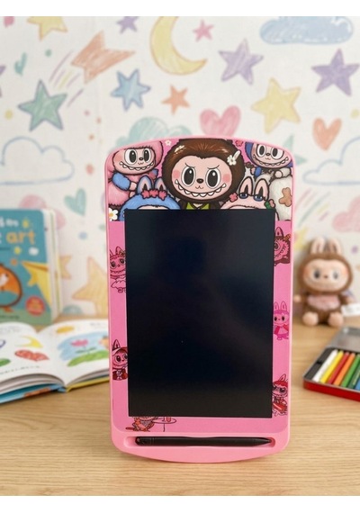Mucit Home Labubu Detaylı Kalemli Çocuk Tablet-karne Okul si Yaz Sil Yazı Tahtası