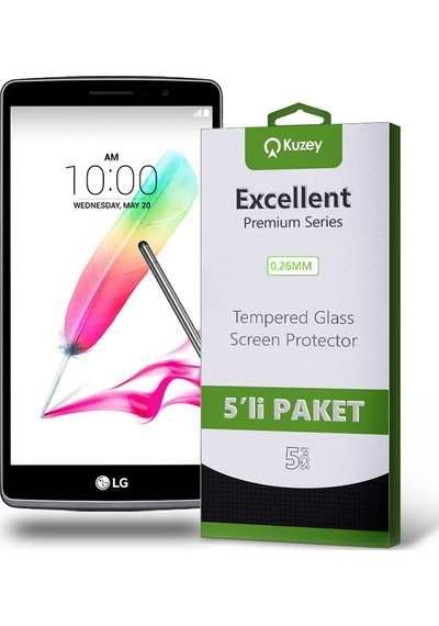 LG G4 ile Uyumlu Temperli Ekran Koruyucu Kırılmaz Cam Ekonomik 5'li Paket