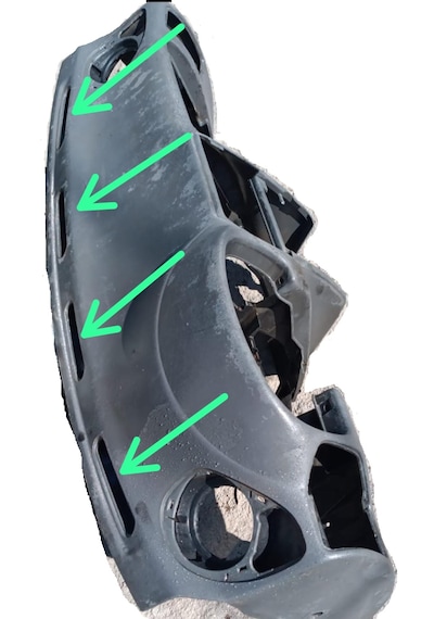 Vw Polo Hb 1994-1997 Ön Cam Üfleme Izgarası 4'lü Takım Set 6k0857463a 4 Adet