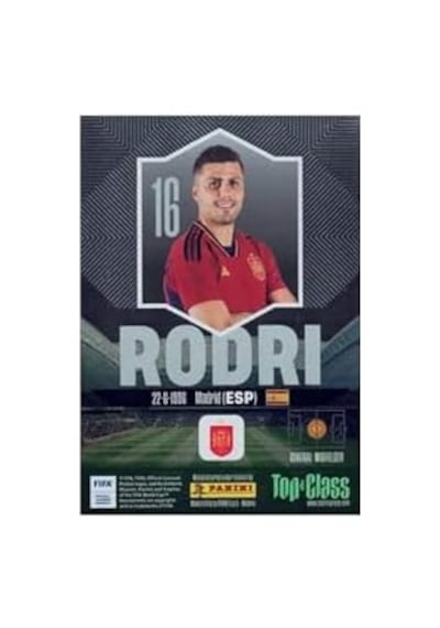 Hediyecik Panini Fifa Top Class 2024 Holo Giants Kart-rodri