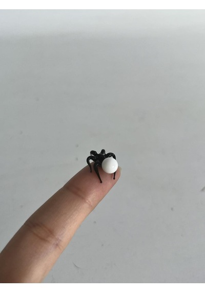 El Yapımı Mini Murano Cam Örümcek Biblo A127-06