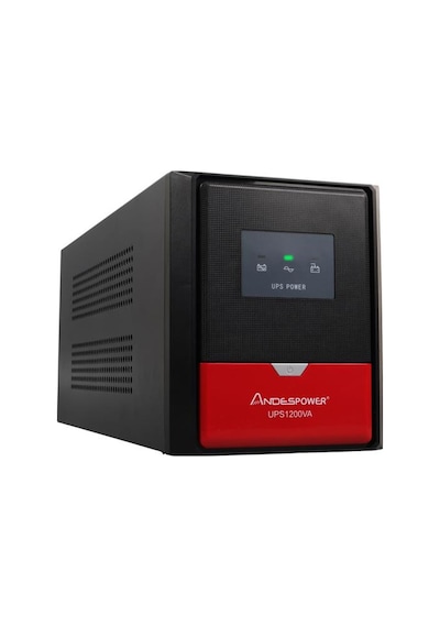 Andespower Ups1200va 1200va 12v7.5ahx2 Ups Kesintisiz Güç Kaynağı Line - İnteraktif