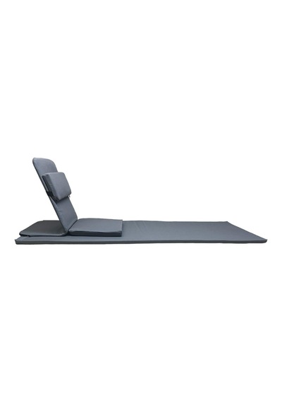 Backjack Meditasyon Sandalyesi Destekli Yer Minderi + 60x180 Kumaş Mat - Backjack 3xl Mat+backjack İkili Set Antrasit