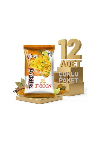 Dudomi Kore Usulü Köri Çeşnili Noodle 12x70 Gr