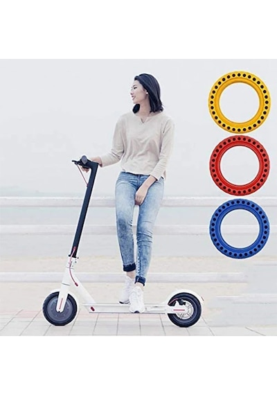 Xiaomi Mijia M365 Elektrikli Scooter Dış Lastik 8.5 İnch Teker Havasız Şok Emme Patlamaya Dayanıklı- 5775 Sarı