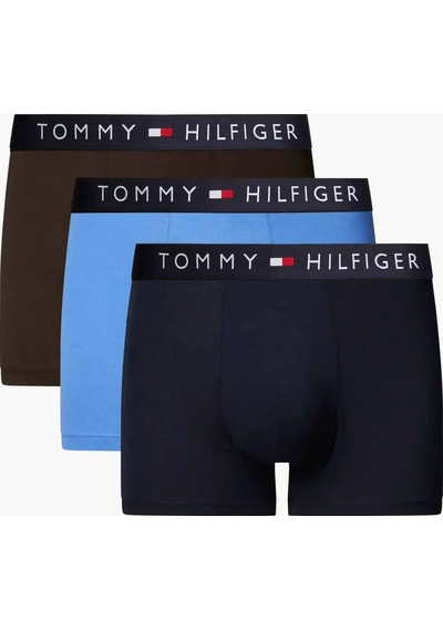 Tommy Hilfiger 3p Trunk, 0x0 Siyah 3'lü Erkek Boxer