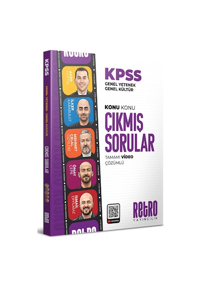 8 Yıl Kpss Genel Yetenek Genel Kültür 5yüz Çıkmış Sorular Konu Konu Çözümlü Retro Yayınları