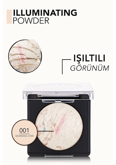 Flormar Yoğun Pigmentli Aydınlatıcı (Soğuk Alt Ton) - Illuminating Powder - 001 Morning Star - 8682536053334