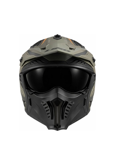 Ls2 Drıfter Mat Olıve Siyah Vizör Kask Yeşil
