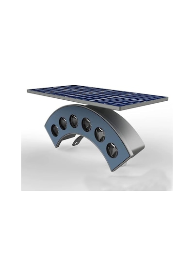 Tr Güneş Enerjili Su Geçirmez Dış Mekan Ağaç Spotu 6 Ledli Solar Bahçe Dekoru Sütun Aydınlatma Beyaz