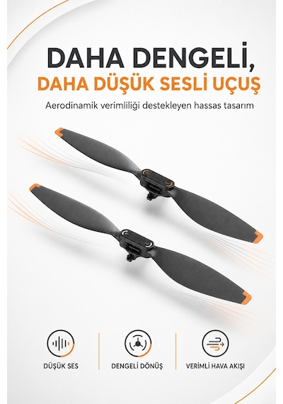 Mini 5 Pro Pervane Seti 2 Cw + 2 Ccw Düşük Sesli Yedek Drone Pervanesi