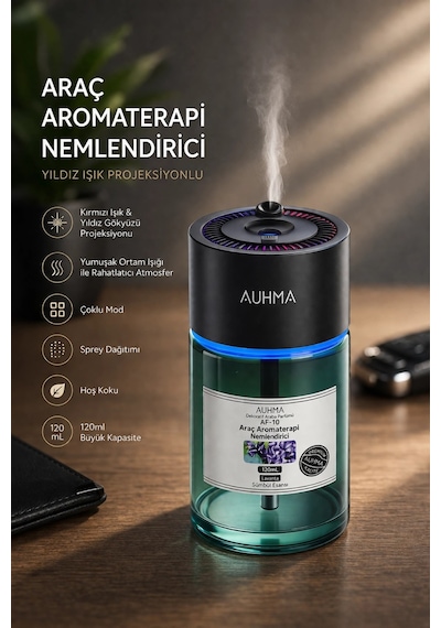 Auhma Af-10 Araç İçi Hava Nemlendirici & Koku Makinesi Blue Ocean Esansı 120ml Aromaterapi Difüzör Araç Kokusu Auhma Af-10 Araç İçi Hava Nemlendirici & Koku Makinesi Blue Ocean Esansı 120ml Aromaterapi Difüzör Araç Kokusu