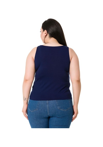Disentis Büyük Beden Askılı Yarım Astarlı Viskon Lacivert Body-lacivert Lacivert