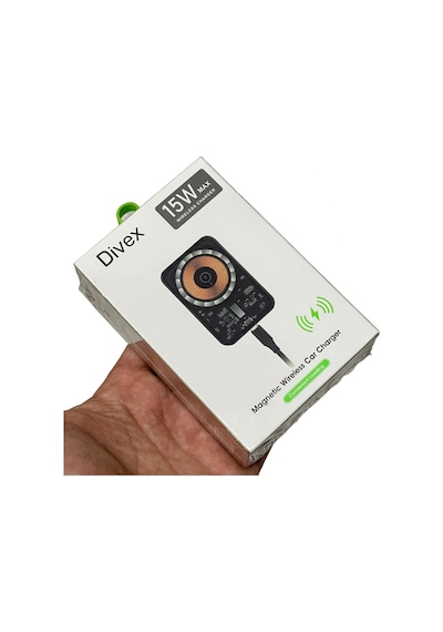 Divex Kablosuz Araç Şarj Cihazı Manyetik Wireless Şarj Aleti Dv-352