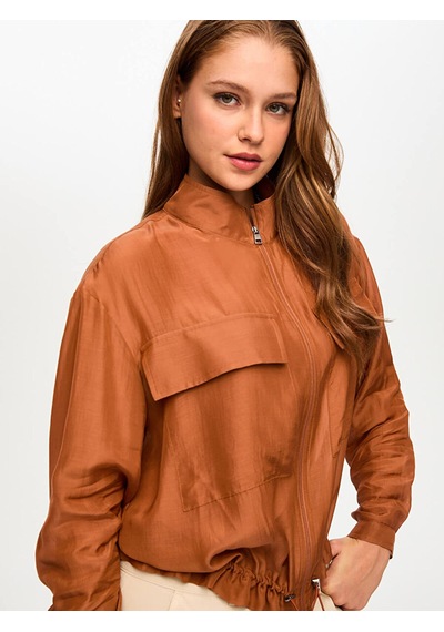 Faik Sönmez İnce Liyoselli Bomber Ceket S26bmb006 Us26bmb00688 Karamel