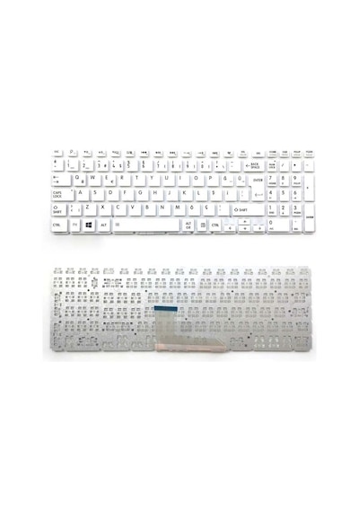 Toshiba Uyumlu Satellite L55T-B Klavye - Türkçe Beyaz