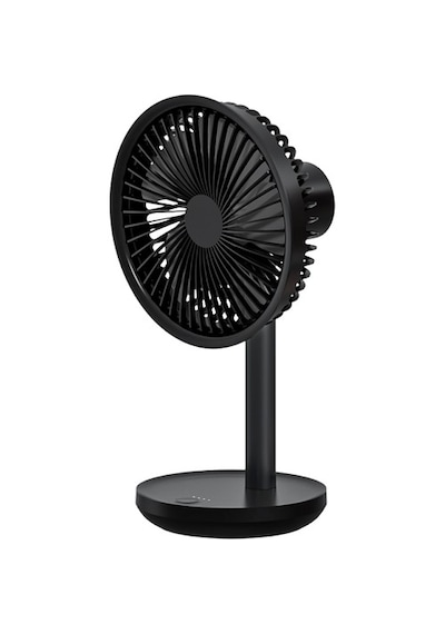 Vh Fan Usb Masaüstü Şarjlı Döner Başlıklı Vantilatör Siyah