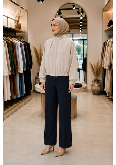Sevitli Bomber Ceket-bej-5935